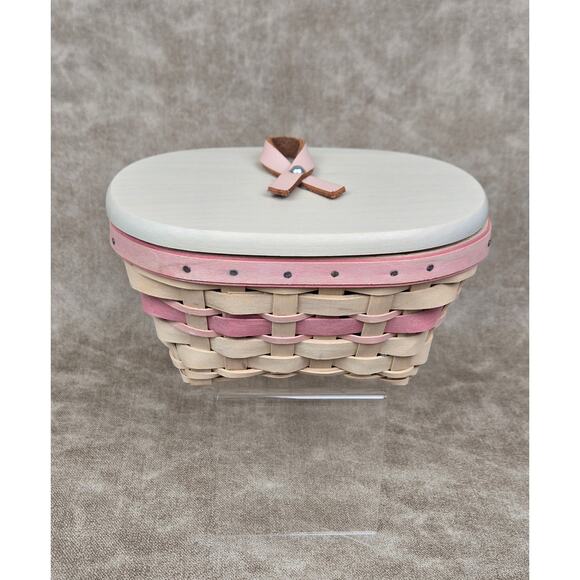 Longaberger 2008 Horizon Of Hope Basket Liner Protector & Lid - Picture 7 of 7